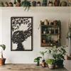 Wallity Hanah Home Elegante accessorio decorativo da parete in metallo nero, 45 x 70 cm, 100% acciaio, spessore 1,5 mm, peso leggero 0,8 kg, perfetto per arredamento moderno