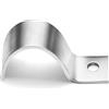 Ezitruz 20 Pezzi Collari per Tubi, 25mm Cavallotti per Tubi Tondi, 304 Acciaio Inox Fermo Tubo, Singolo a U Morsetti Tubi Per il Fissaggio di Cavi, Fili e Tubi
