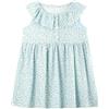 ANIMQUE Ragazze Abiti Estate Dolce Carino Floreale Principessa Vestito Cotone Smanicata Arruffare Casual Stampa Vestito Camicia da Notte, Blu 140