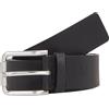 Calvin Klein Uomo Cintura Classic Roller Casual in Pelle, Nero (Black), 110 cm