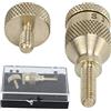 Buachois 2PCS Vite del Collo del Sassofono,4mm Curvo Sax collo Vite di Serraggio in Metallo, Parti di Ricambio Per Sassofono Accessori Per Strumenti Musicali