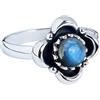 Gems Vibes Gems Vibes Anello Boho in Labradorite per Donna in Argento Sterling 925 Anello Fatto a Mano per Donna Regalo di Compleanno per Lei Anello con Pietra Preziosa Blu Flash Misura 7