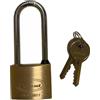 METALPLUS Lucchetto ad arco lungo 40mm acciaio cromato Metalplus