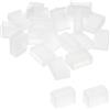 PATIKIL Tappo di Chiusura in Silicone per Strisce Led, 40pz, Impermeabile Ip67, Adatto per Strisce Led 5050 da 10mm di Larghezza, 2 Stili (Senza Foro e 4 Fori)