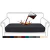 Granbest Premium Fodera per Cuscino per Divano, Impermeabile, Tessuto Jacquard ad Alta Elasticità (2 posti, Nero)