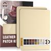 OAZ Kit di Riparazione in Pelle Crema, 28×21 cm Nastro Adesivo in Pelle, Pelle Adesiva per Riparazioni Patch di Riparazione in Pelle per Divani, Automobili, Stivali, Reclinazioni, Borse, Tappezzeria