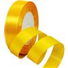 HONGCI 22m Nastro Giallo 20mm,Nastro Raso Nastrino Bordeaux Nastri Regalo Nastro Satin,Fiocco Nastro per Pacchi Regalo,Artigianato,Bomboniere,Bouquet,Natale,Feste di Compleanno Matrimoni Decorazioni