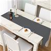LivinEase Runner da tavolo 42 x 240 cm - Runner da tavolo Carbone in misto cotone da 250 g/m² - Runner Ideale per la tavola di Natale da 6 a 8 posti - runner tavola moderno (Carbone)