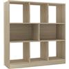 vidaXL Libreria/Credenza Scaffali Versatile Decorativa Mobiletto Arredo Casa Mensole a Giorno Espositore Rovere Sonoma 97,5x29,5x100 cm in Truciolato