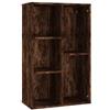 vidaXL Libreria/Credenza Rovere Fumo 50x25x80 cm in Legno Multistrato