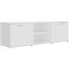vidaXL Mobile Porta TV Mobiletto Consolle Madia Armadietto Basso HiFi Arredo Credenza unità Multimediale Bianco 120x34x37 cm in Truciolato