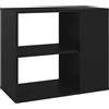 vidaXL Credenza Nera 60x30x50 cm in Legno Multistrato