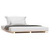 vidaXL Giroletto 140x190 cm in Legno Massello di Pino, Base Letto, Telaio Letto, Letto in Legno, Struttura Letto, Letto, Letto in Legno massello