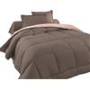 Tata Home Judit Trapunta Tinta Unita Duble Face Invernale Imbottita 350 gr/mq 100% Morbida Microfibra di Poliestere Misura 2 Piazze Letto Matrimoniale 260x260 cm Colore Nocciola Panna