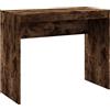 vidaXL Scrivania Rovere Fumo 90x40x72 cm in Legno Multistrato