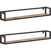 vidaXL Mensole a Muro 2 pz 120 cm in Legno di Mango Grezzo
