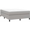 vidaXL Giroletto Senza Materasso Grigio Chiaro 140x200 cm Tessuto