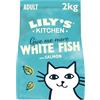 Lily's Kitchen Con ingredienti naturali Cibo secco per gatti adulti Ricetta senza cereali con pesce bianco e salmone 2kg