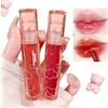 New Irven 2Pcs Orso Lip Glaze Jelly Lipstick,Liquid Lipgloss Cute Bear Lipgloss Idratante Lip Stain Rimpolpante Acqua Lip Gloss Waterproof Long Lasting Cheek Rouge Tint Cosmetics Bear Beauty Makeup