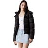 Calvin Klein Donna Piumino Down Short Puffer con Cappuccio, Nero (Ck Black), XXL