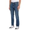 Tommy Hilfiger Uomo Jeans Straight Denton in Cotone, Blu (Hiker Indigo), 28W/36L