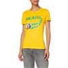 Supportershop - Maglietta Girocollo del Brasile, da Donna, Giallo (Giallo), L
