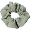 Blausky 6 elastici per capelli in tessuto, per capelli con elastico, in tinta unita, per donna e donna, colore verde militare, 6 pezzi