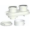 Kit Sdoppiatore Fumi Caldaia Universale 80/80 in PP - PABSD U1 D80