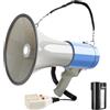 MyMealivos Altoparlante megafono da 50 Watt con sirena, registrazione 240S, microfono rimovibile e cinturino (batteria grigia)