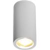 Plafoniera LED GU10 e GU5.3 in Gesso Pitturabile Rotonda Ø70x110mm GU10
