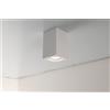 Plafoniera LED GU10 e GU5.3 in Gesso Pitturabile Quadrato 70x110mm Gesso