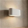 Applique da Parete LINEAR in Gesso Pitturabile G9