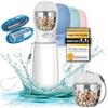 Paws Elegance Lavabile in Lavastoviglie e a Prova di Perdite Borraccia Cane Portatile da 550 ml per il Viaggio | Incluso Contenitore per il Cibo e Spazzolino da Denti | Premium Beverino per Cani