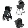 L'INGLESINA BABY SPA(P.INFANZI Trio Aptica XT Con Seggiolino Auto Darwin Recline con Telaio Total Black Colore Magnet Grey