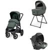 L'INGLESINA BABY SPA(P.INFANZI Trio Aptica XT Con Seggiolino Auto Darwin Recline e Telaio Total Black Colore Taiga Green