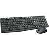 Logitech MK235 Combo Tastiera e Mouse Wireless per Windows, Ricevitore Unifying USB 2,4 GHz Wireless, 15 Tasti FN, Lunga Durata della Batteria, PC, Laptop, Layout Italiano QWERTY - Grigio