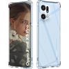 ISOI - Cover compatibile con OPPO Find X5 Pro Custodia, con Paraurti Airbag Antiurto Protezione Completa, Case Protettiva in Silicone TPU Ultrasottile e Morbido - Trasparente
