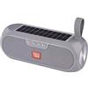 ELLENNE CASSA SPEAKER BLUETOOTH CON RICARICA SOLARE 10W ALTOPARLANTE WIFI TG182 (Grigio)