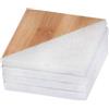 Sottobicchiere quadro in legno e marmo bianco cm 10,5 (4 pezzi) - Naturale,bianco - Bamboo,marmo