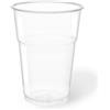 Bicchiere monouso in pla cl 25 (50 pezzi) - Trasparente - Pla