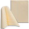Tovagliolo capri in cellulosa bianca e gialla cm 30x40 (50 pezzi) - Spunlace (70% Cellulosa) - Bianco,giallo