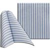 Tovagliolo capri in cellulosa bianca e blu cm 30x40 (50 pezzi) - Bianco,blu - Spunlace (70% Cellulosa)