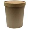 Contenitore soupe con coperchio in carta marrone cl 63,5 (25 pezzi) - Carta - Kraft