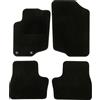 DBS - Tappetini auto - Personalizzati per 207/207SW - Con clip - Tappetini auto antiscivolo - 4 pezzi