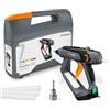 Steinel Pistola per colla Steinel GlueMatic 7011, incl. 3 stick di colla da 11 mm, pistola per colla a controllo elettronico, quantità di colla regolabile, ugelli intercambiabili, 110 W