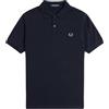 Fred Perry Slim Fit Plain Polo M6000, blu, XL