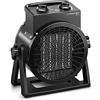 TROTEC Riscaldatore in ceramica TDX 19 Fino a 3 kW di potenza Protezione dal surriscaldamento Motore del ventilatore con protezione termica