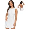 Sukiglam Vestito Donna Sexy Schiena Scoperta Mini Abito Elegante Senza Maniche Collo a Barca Vestito Estivo da Sera Bodycon A Line Abiti Corto Casual Vestiti Curvy per Cocktail Discoteca Festa