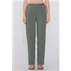 Tezenis Pantalone Lungo Dritto Tela Viscosa Donna Verde