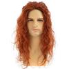 Dsimeig Parrucche Uomo Lungo Curly Ondato Arancione Parrucca Sintetico Halloween Costume Party